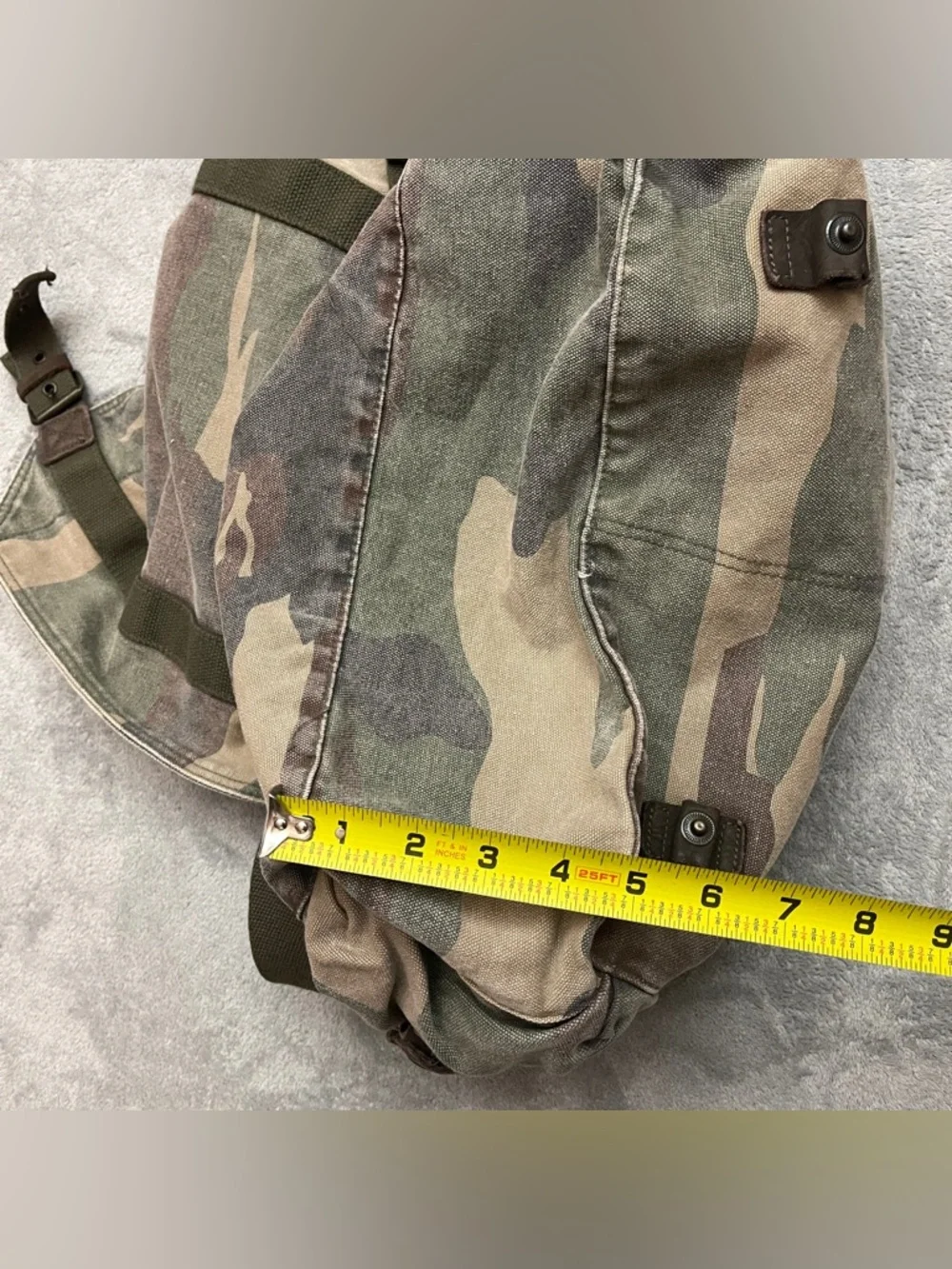 Old Navy Camo Messenger Bag Satchel Vintage 90s Woodland Y2K